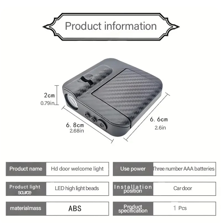 Customizable Car Door Light